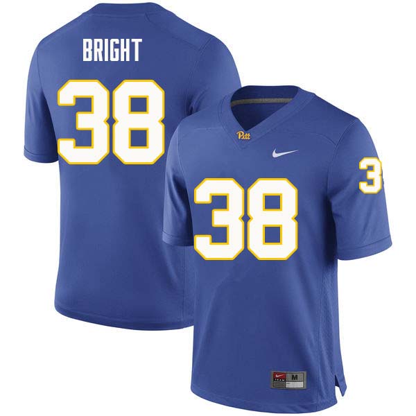 Men #38 Cameron Bright Pittsburgh Panthers College Football Jerseys Sale-Royal